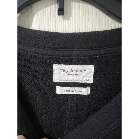 RAG & BONE FRENCH TERRY SWEATSHIRT cotton GLOW IN THE DARK Pet Small A001360 - Picture 9 of 11